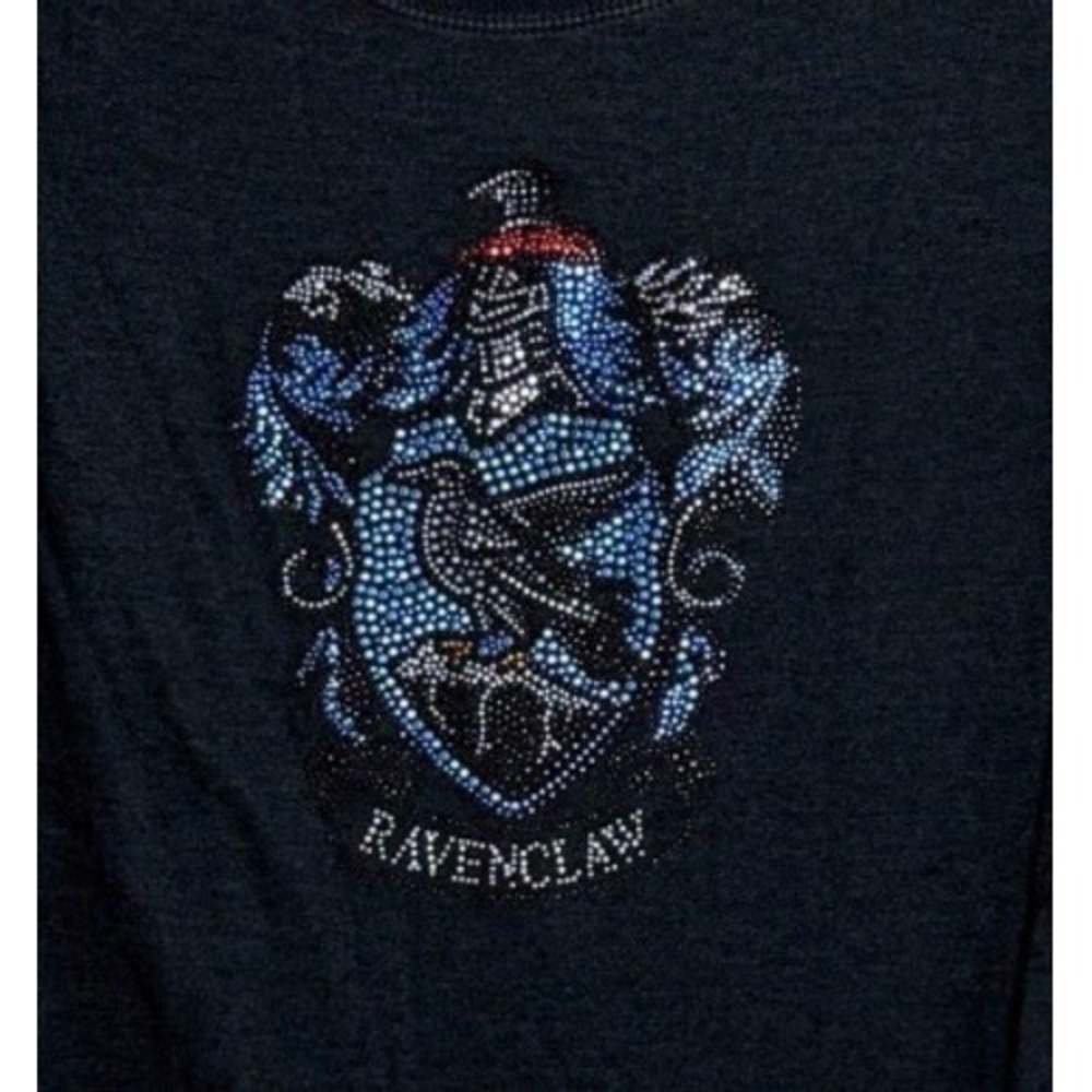 Universal Studios Harry Potter Ravenclaw Rhinestone Long Sleeve Shirt Small‎